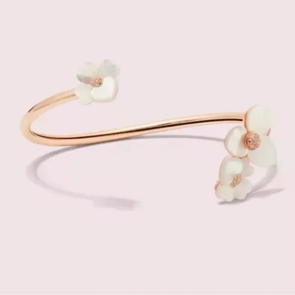 $88 Kate Spade Precious Pansy Flex Cuff - Picture 3 of 8